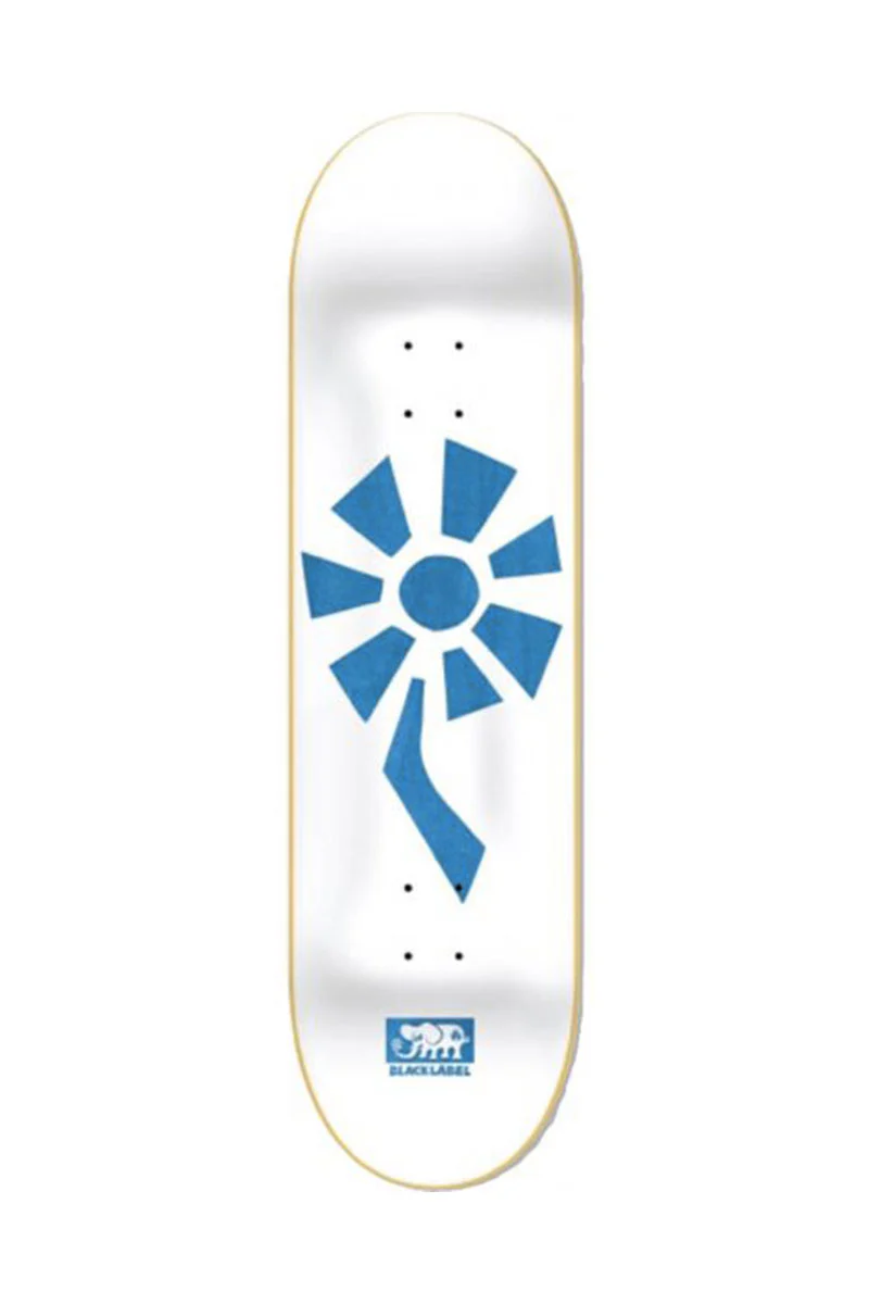BLACK LABEL DECK FLOWER POWER White Blue 8.5 – Image 2