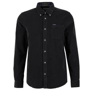 Barbour . Ramsey Tailored Cord Shirt . Black