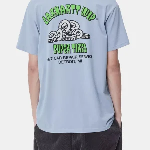 Carhartt T-shirt super fatigué à manches courtes (glace poussiéreuse)