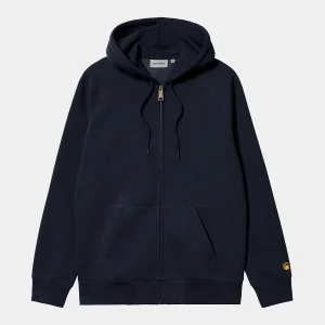 Carhartt Wip . Hooded Chase Jacket . Dark Navy