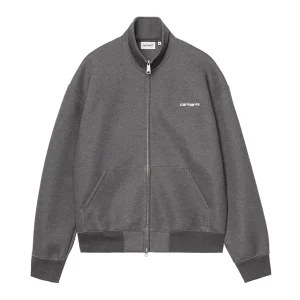 Carhartt Wip . Alda Zip Sweat Jacket . Grey Heather
