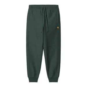 Carhartt Wip . American Script Jogging Pant . Kale Green
