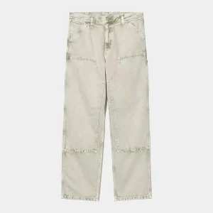Carhartt Wip . Double Knee Pant . Opuntia Chalk Wash