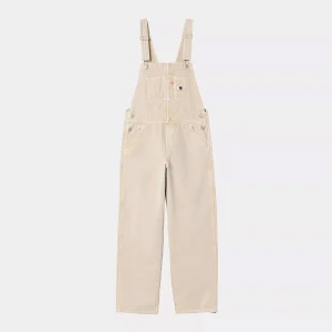 Carhartt Wip . W&rsquo; Bib Overall Straight . Dusty H Brown Chalk Wash