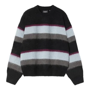 Carhartt Wip .  W&rsquo; Merlin Sweater . Sundling Stripe Citadel