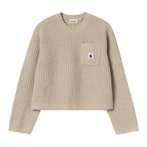 Carhartt Wip .  W&rsquo; Mira Sweater . Fleur de Sel
