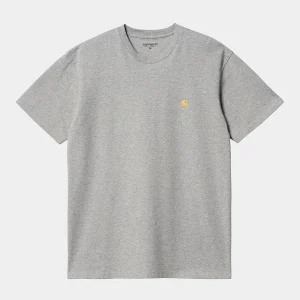 Carhartt Wip . Chase T-Shirt . Grey Heather