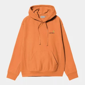 Carhartt Wip . Hooded American Script Sweat . Redhaven