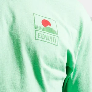 Edwin Sunset sur le t-shirt MT Fuji (Summer Green)
