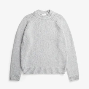 Norse Projects . Birger Wool Raglan . Light Grey