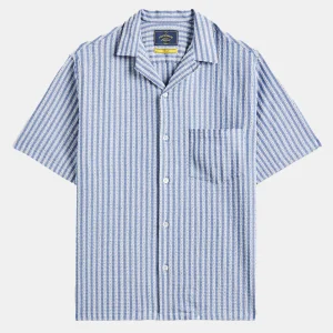 Shirt Chambray Flannel Jacquard (bleu) portugais (bleu)