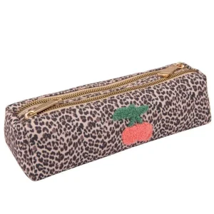 Trousse Double Jeune Premier Leopard Cherry