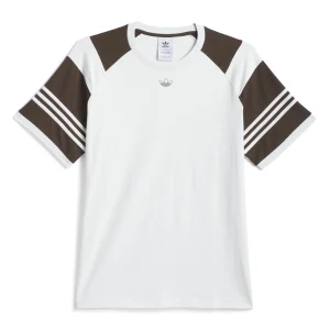 Adidas Tyshawn T-Shirt - Crystal White / Dark Brown