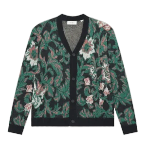 alex jacquard cardigan knit