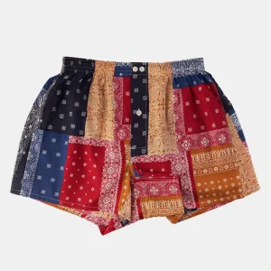 Boxers anonymes ISM Bandana (rouge / orange / noir)