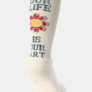 Anonyme ISM «O.L.I.O.A» (Notre vie est notre art) Pile Crew (blanc)