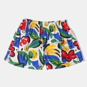 Boxers anonymes ISM Rayon ette Flower Matter (bleu / vert / jaune)