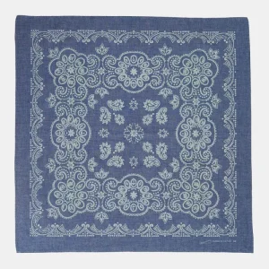 Anonymous ism Selvedge Denim Bandana (bleu)