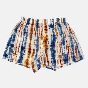 Boxers de teinture à tieaux anonymes (bleu / marron)