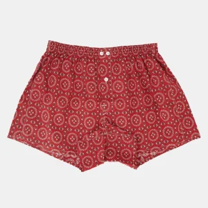 Anonymous ISM Vintage Bandana Print Boxers (rouge)