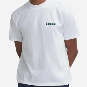 T-shirt graphique Barbour Bowery OS (blanc)