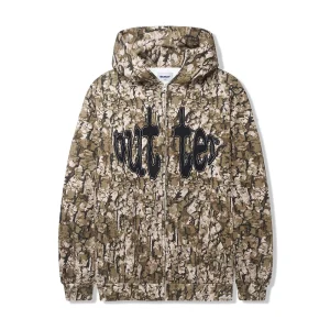 Butter Frenzy Zip-Thru Hood Sweat A Capuche Zip - Tan Camo