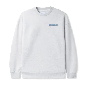 Butter Goods Internationale Embroidered Crewneck Sweatshirt - Ash