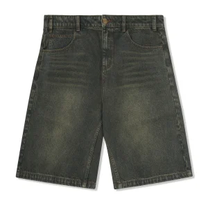 Butter Warped Denim Shorts - Diry Wash Indigo