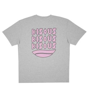 BISOUS SKATEBOARDS T-SHIRT CAP D'AGDE Sport Grey