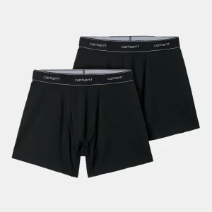 Carhartt 2 Pack Cotton Script Boxers (noir)