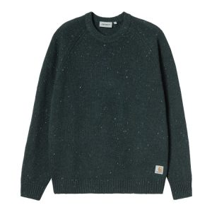 Carhartt Angilistic Sweater Sweatshirt - Speckled Deep Lagoon