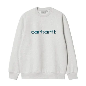 Carhartt Wip Carhartt Sweatshirt - Ash Heather / Duck Blue