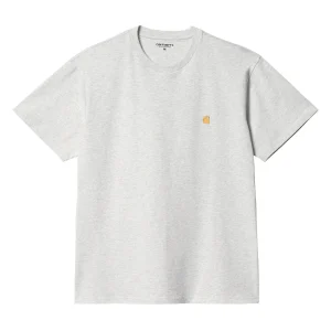 Carhartt Wip Chase Ss T-Shirt Ash Heather / Gold