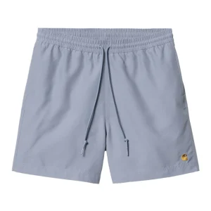 Carhartt Wip Chase Swim Trunks - Charm Blue / Gold