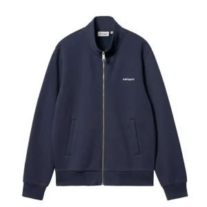 Carhartt Wip Script Embroidery Jacket - Air Force Blue / White