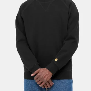 Carhartt WIP Chase Heavy Sweatshirt (Noir & Or)