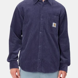 Carhartt Wip Long Mancheve Flint Shirt (Aura Rinsed)