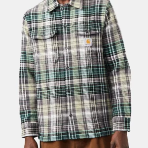 Carhartt WIP Long Sleeve Valmon Overshirt (Botanic Green)