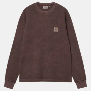 Carhartt Wip Wip Long Mancheve Vista Waffle T-shirt (Palisander)