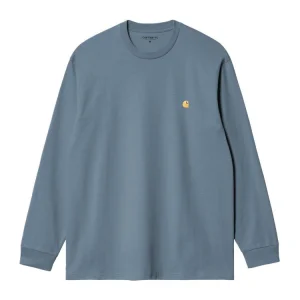 Carhartt Wip L/S Chase T-Shirt Manches Longues - Angelite / Gold