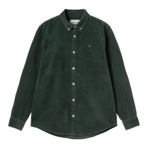 Carhartt Wip L/s Madison Cord Shirt Chemise - Sycamore Tree