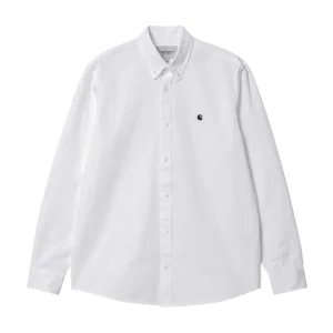 Carhartt Wip L/S Madison Shirt Chemise - White / Black