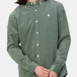 Carhartt Wip Madison Cord à manches longues à manches longues (parc / cire)