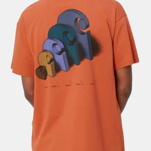 Carhartt Wip Schéma à manches courtes C T-shirt (Phoenix Orange)