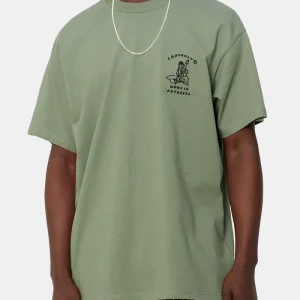 T-shirt d'icône à manches courtes Carhartt Wip (Park Green / Black)