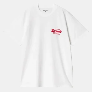 Carhartt T-shirt de logo à manches courtes (blanc)