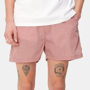 Carhartt Wip Tobes Swim Trunks (rose vitreux / blanc)