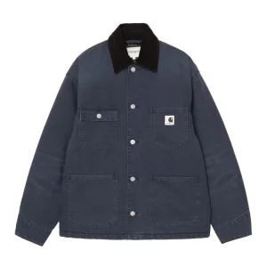 Carhartt Wip W' Michigan Coat Jacket - Dark Navy / Black Stone Canvas
