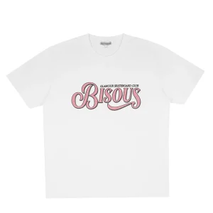 BISOUS SKATEBOARDS T-SHIRT GLAMOUR CAVIAR White
