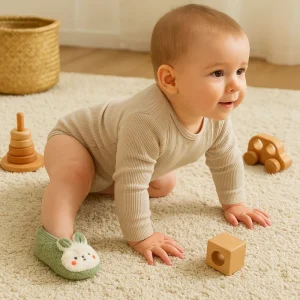 Chausson bebe | Pantoufles lapin douces et antidérapantes pour tout-petits